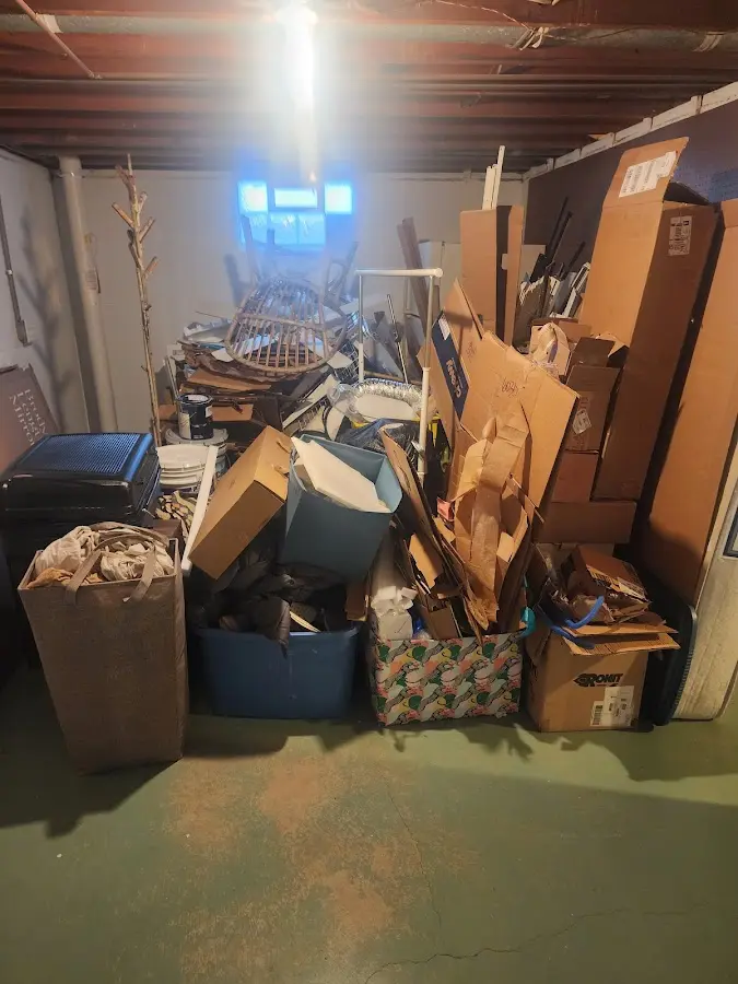 Roll-off dumpster container at job site for Concrete Dumpster Rental in Metzger